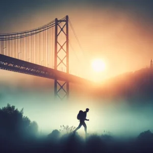 꿈속에서 큰 다리를 건넌다면 인생의 도전과 극복을 암시하다