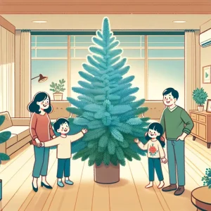 푸른 소나무가 집안에 울창하게 자라난 꿈: 가족 모두가 건강하고 장수하며 가문이 번창할 최고의 길몽