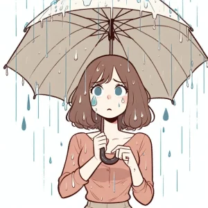 비가 오는데 우산이 없어서 비를 맞는 꿈: 이사나 이직 등 신변에 변화가 생기고 귀인의 도움을 받게 됨