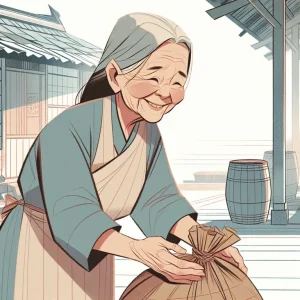 돌아가신 조상님이 보따리를 주고 가시는 꿈: 생각지도 못한 유산 상속과 로또 당첨의 확실한 신호